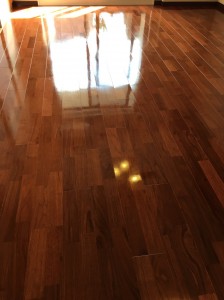 東京都荒川区南千住　ミッドガーデンザシティテラス　天然木フローリング　施工後