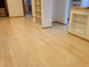 銘木フロアープレシャスウッドハードメイプル施工前