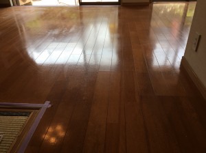 東京都調布市　ファミール調布　突板フローリング　施工前